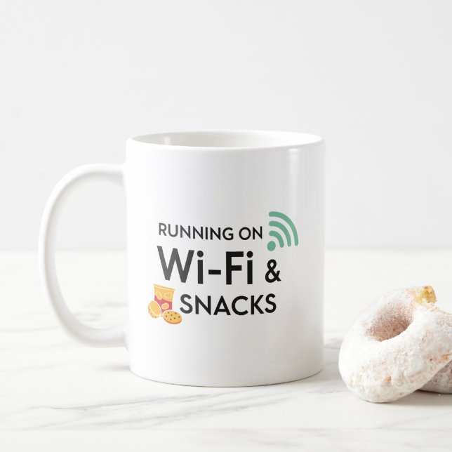 Rolig Arbetsmugg för Distansarbete Wi-Fi och Snabb Kaffemugg (Med munk)