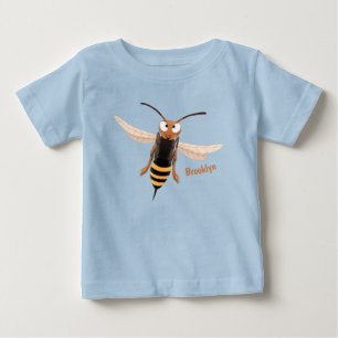 Rolig arg getingbistungsillustration i tecknad sti t shirt