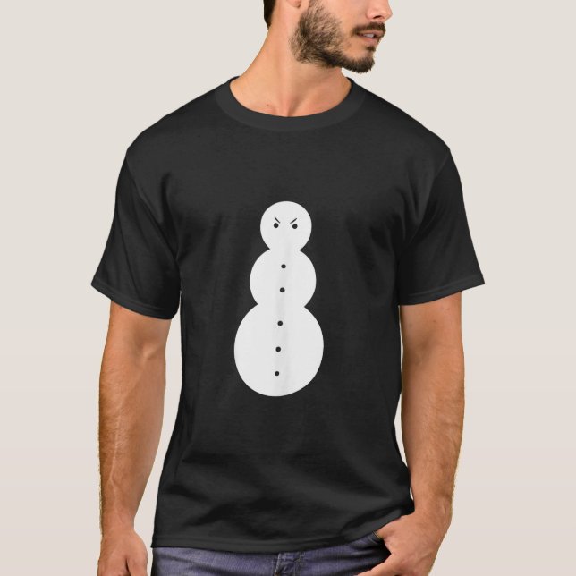 Rolig arg snöman tanktop med Jeezy Snöman T Shirt (Framsida)