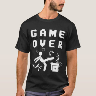 Rolig arg spelare meme-design för pojkar videospel t shirt