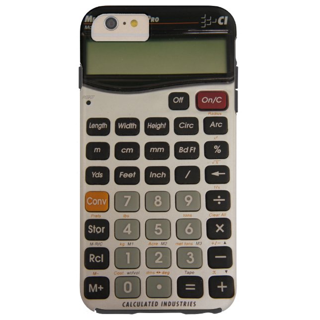 Rolig arkitektonisk räknemaskin Case-Mate iPhone skal (Baksidan)