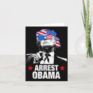 Rolig Arrestering Obama 2025 Tröja Arrestering Oba Kort