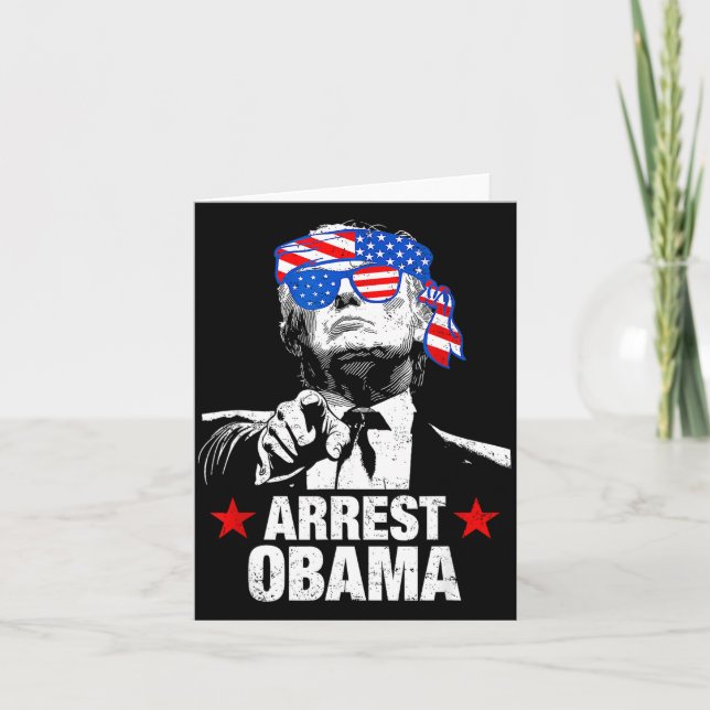 Rolig Arrestering Obama 2025 Tröja Arrestering Oba Kort (Framsida)