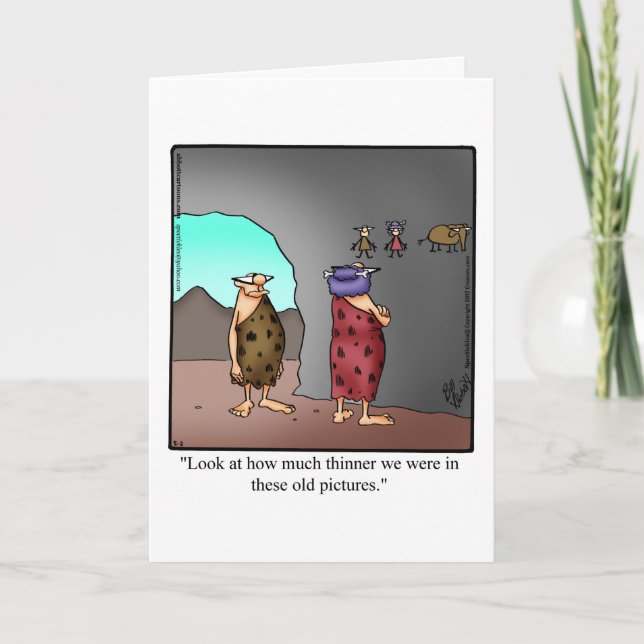 Rolig årsdagsgratulationskort humor kort (Framsida)