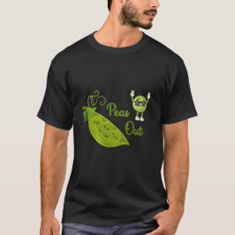 Rolig ärtskorta – Söt grönsaks grafisk t-shirt