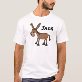 Rolig åsna som namnges jack t shirt