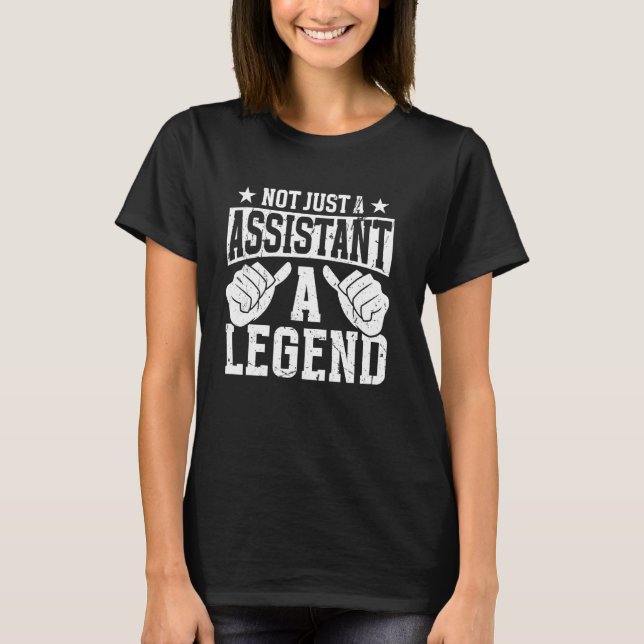 Rolig assistent för yrkescitat t shirt (Framsida)
