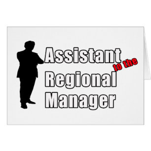 Rolig assistent till den regionala chefen hälsningskort