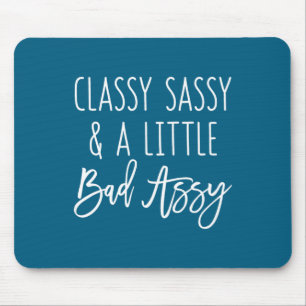 Rolig Assy Gfit Liten Sägande Klassy Sassy Dålig Musmatta