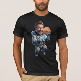 Rolig Astronaut Selfie på Mars T-Shirt