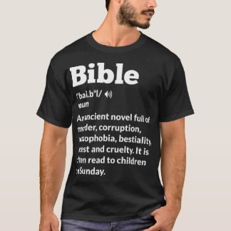 Rolig ateist Antireligion Ateism Bibel familj T Shirt