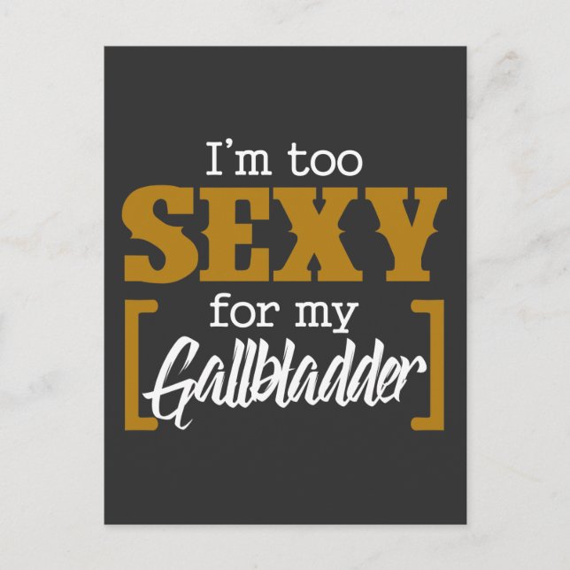 Rolig återhämtning efter gallblåskirurgi - bli fri vykort (Framsida)