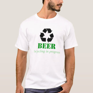 Rolig återvinningT-tröja med ölordstäv Tee Shirt