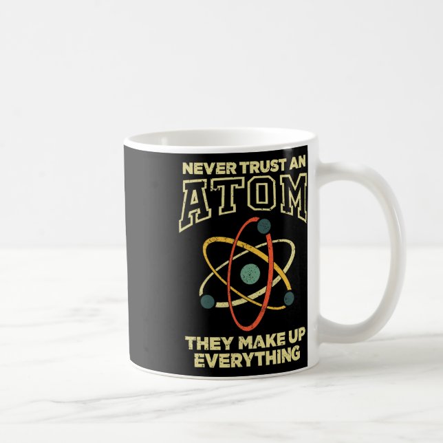 Rolig Atomkonst Män Kvinnor Stem Molekyl Kemi T Kaffemugg (Höger)