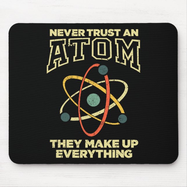 Rolig Atomkonst Män Kvinnor Stem Molekyl Kemi T Musmatta (Framsidan)