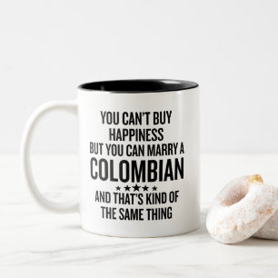Rolig Att Gifta Sig Med En Colombian Två-Tonad Mugg