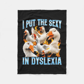Rolig att sätta in dyslexi dyslexisk medvetenhet g fleecefilt