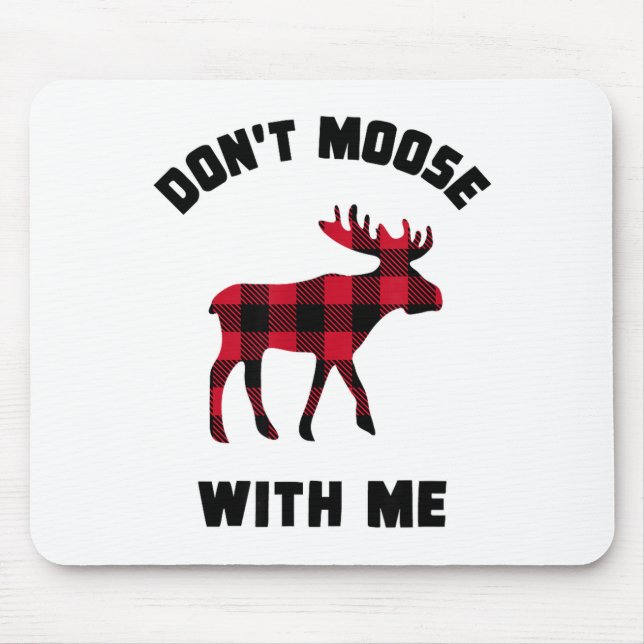 Rolig attityd Mossa inte med mig Vinter Buffalo  Musmatta (Framsidan)