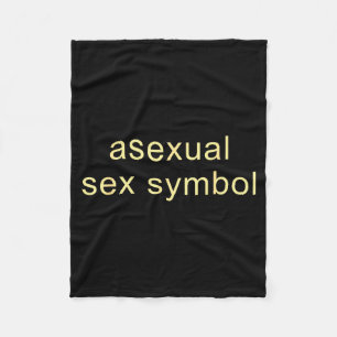 Rolig Aual-symbol för stolthet Lgbtq Ace Fleecefilt