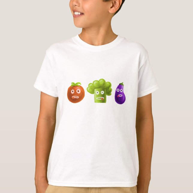 Rolig aubergine för tomat för t-shirt (Framsida)