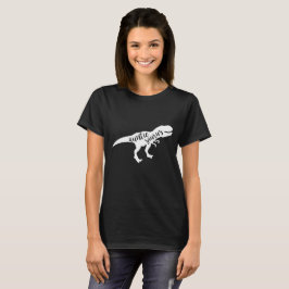 Rolig Auntie Saurus Moster Dinosaur T-shirt
