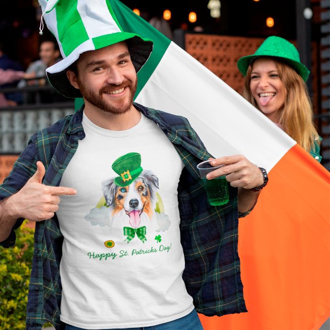 Rolig australisk herde St. Patricks Day T Shirt (Skapare uppladdad)