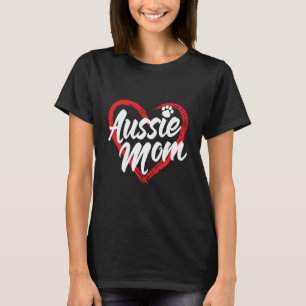 Rolig Australisk Shepherd Mamma Hundägare Aussie V T Shirt
