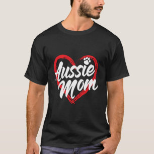 Rolig Australisk Shepherd Mamma Hundägare Aussie V T Shirt