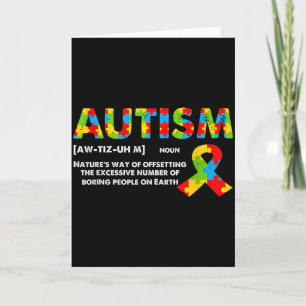 Rolig Autism Definition - Autism Medvetenhet Månad Kort