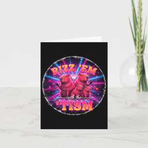 Rolig Autism Rizz Em With The Tism Capybara Meme A Kort