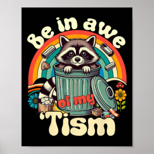 Rolig Autism Vara I Awe Av Min Tism Meme Autistisk Poster