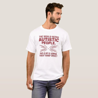 Rolig Autistisk Sci-Fi Humor T-shirt, Autism Prese T Shirt
