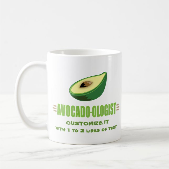 Rolig Avokado Älskare Kaffemugg (Vänster)
