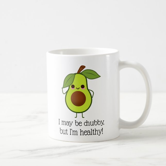 Rolig avokadoknubbig men bra tjock kaffemugg (Höger)