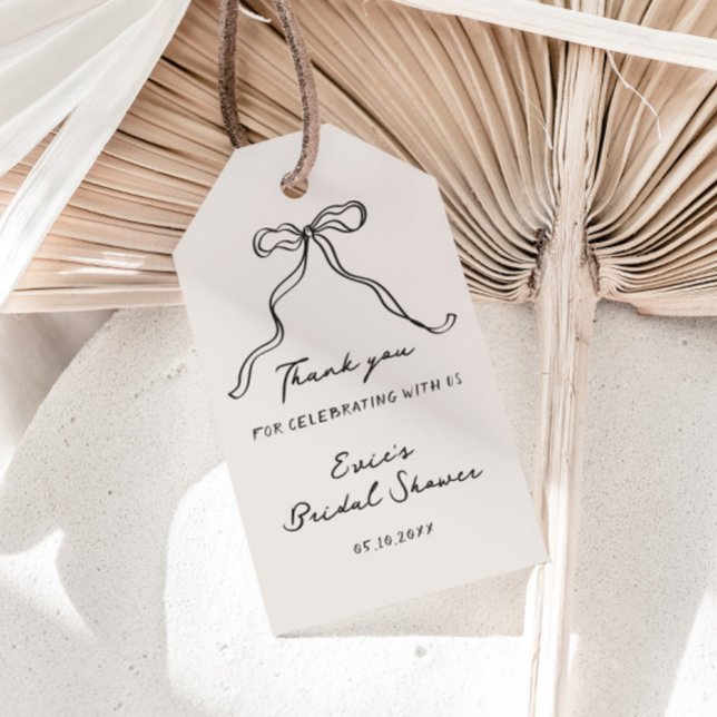 Rolig avslappnad handritad band bröllopsdusch presentetikett (Skapare uppladdad)