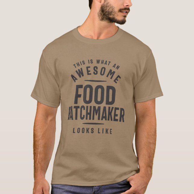 Rolig Awesome Mat Batchmaker Job Yrke pojke T Shirt (Framsida)