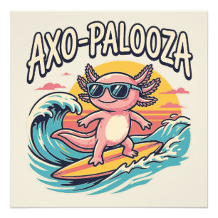 Rolig Axo-Palooza 90-tals Alternativ Konsertparodi Fototryck