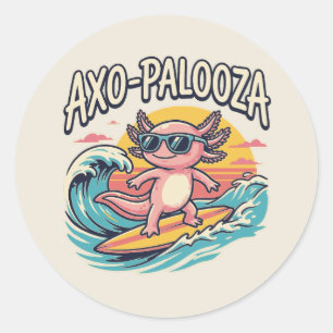 Rolig Axo-Palooza 90-tals Alternativ Konsertparodi Runt Klistermärke