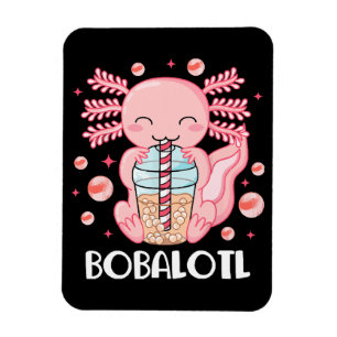 Rolig Axolotl Bubble Tea Magnet