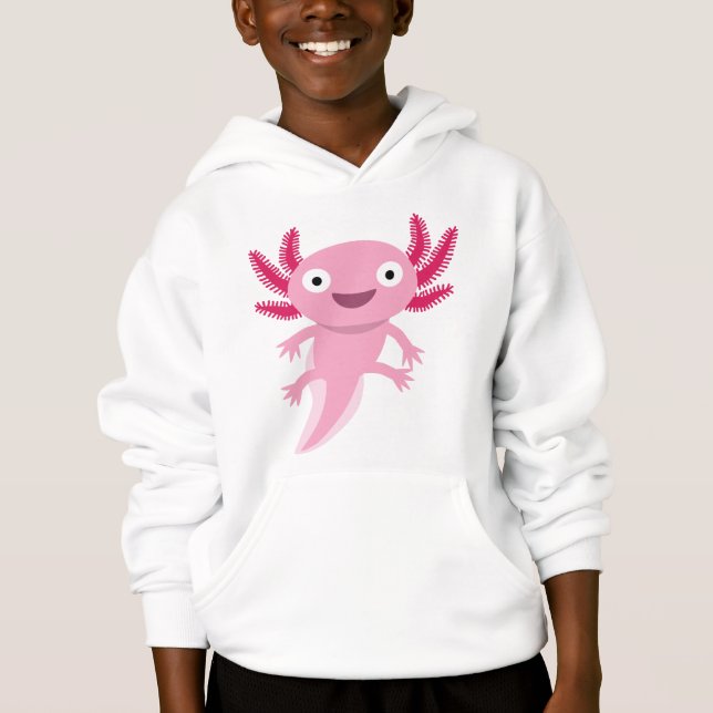 Rolig Axolotlillustration T Shirt (Framsida)
