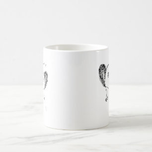 Rolig Aye Aye-Mugg - Konstig Dåligt Ritad Djurpres Kaffemugg