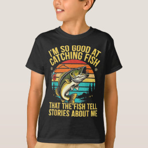 Rolig B Fiskecitat Fiskare Snnerbait Lockbete Humo T Shirt