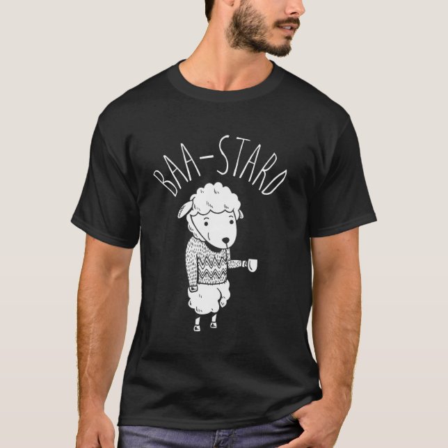Rolig Baa-Stard Tröja Söt Får Baa Djur Ljud  (Framsida)