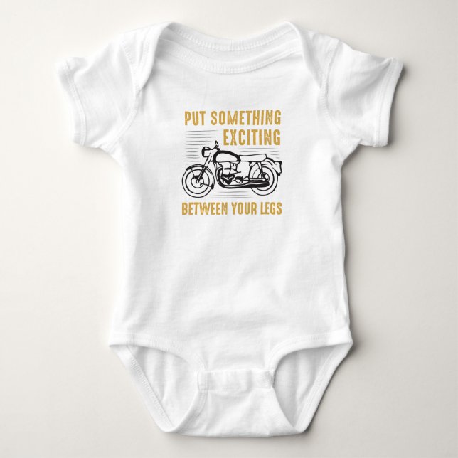 rolig baby biker t shirt (Framsida)