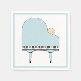 Rolig Baby Boy Baby Shower Pojke Pappersservett