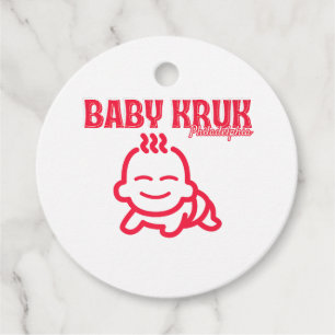 Rolig Baby Kruk Philadelphia Premium  Gåvor Etiketter