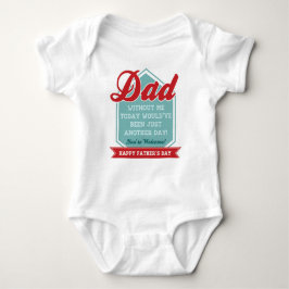 Rolig baby Onsie för fars dag T-shirt