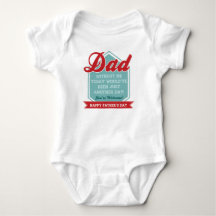 Rolig baby Onsie för fars dag