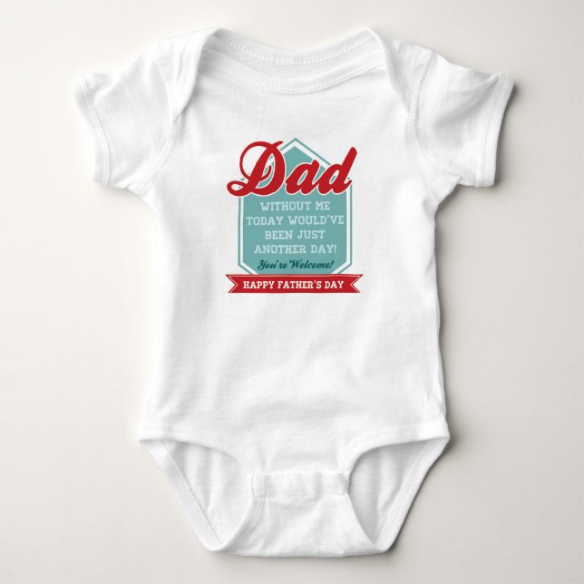 Rolig baby Onsie för fars dag Tröja (Framsida)