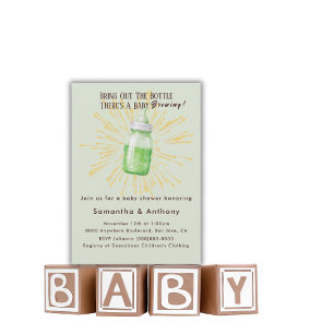 Rolig Baby Shower-inbjudan för Bröllopsfirande Inbjudningar